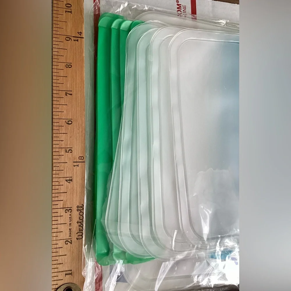 New! 12 Pack Reusable Food Storage Bags BPA Free Double Zipper Leakproof Freezer